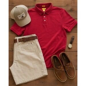 Vintage Duck Head Men's‎ Red, Cotton, Short Sleeve Polo Shirt, Size Large